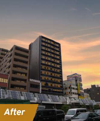 夕景加工の加工後